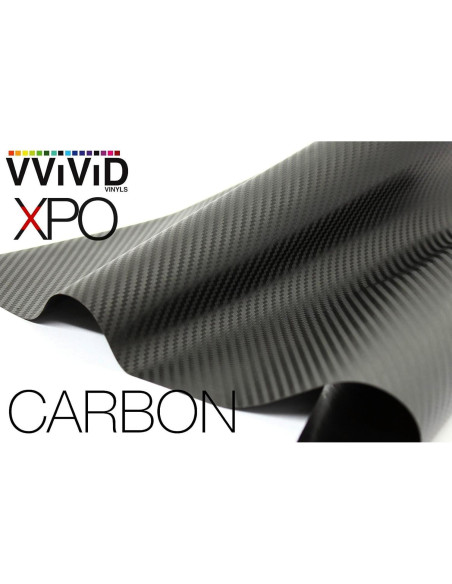 Vinilo Fibra de Carbono Negra VViViD 1.5m x 0.3m 3D Vinilo Fibra de Carbono Negra VViViD 1.5m x 0.3m 3D