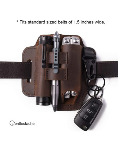 Funda de Cinturón Multiherramienta Gentlestache de Cuero EDC