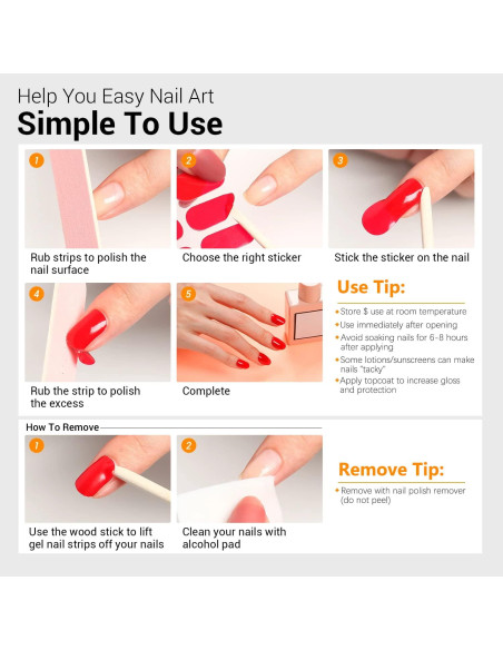 Calcomanías de Esmalte de Uñas SILPECWEE - 16 Hojas + Lima Calcomanías de Esmalte de Uñas SILPECWEE - 16 Hojas + Lima