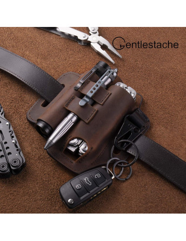 Funda de Cinturón Multiherramienta Gentlestache de Cuero EDC