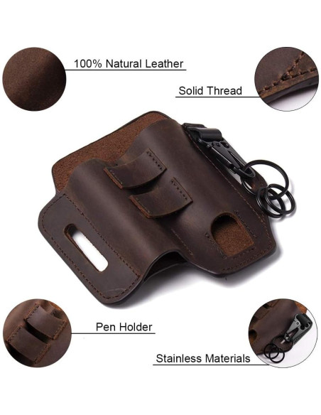 Funda de Cinturón Multiherramienta Gentlestache de Cuero EDC Funda de Cinturón Multiherramienta Gentlestache de Cuero EDC