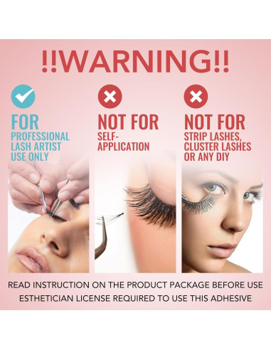 Pegamento para Extensiones de Pestañas GOLLEEPRO 5ml - Secado 1s