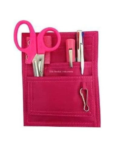 Kit Organizador de Bolsillo para Enfermeras EMI Rosa - 4 Piezas