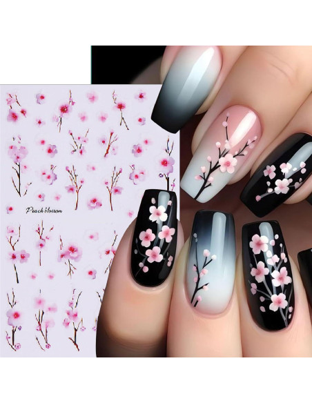 Calcomanías de Uñas 3D Mariposa Primavera YUEJIMEIGUI - 8 Hojas Calcomanías de Uñas 3D Mariposa Primavera YUEJIMEIGUI - 8 Hojas