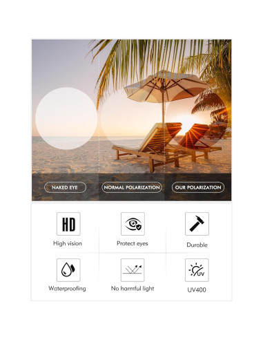 Gafas de sol LUENX Aviador polarizadas UV400 para hombres