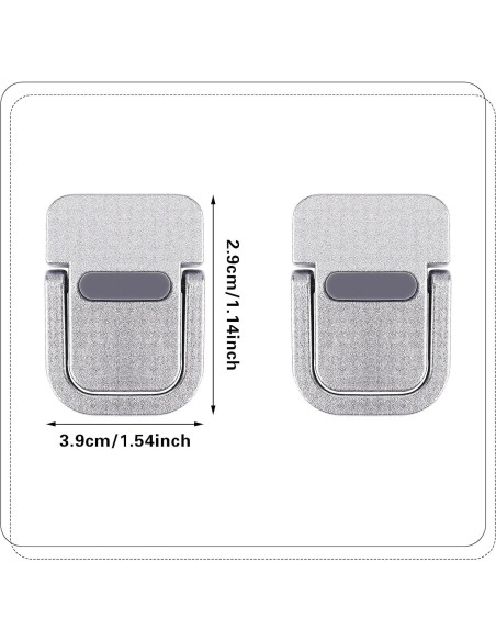 Soporte de Teclado Portátil Abeillo Mini 2PCS Plata Soporte de Teclado Portátil Abeillo Mini 2PCS Plata