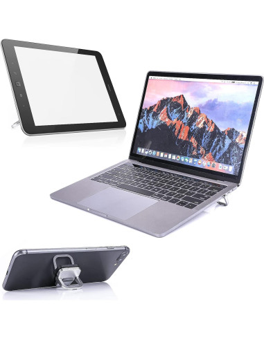 Soporte de Teclado Portátil Abeillo Mini 2PCS Plata