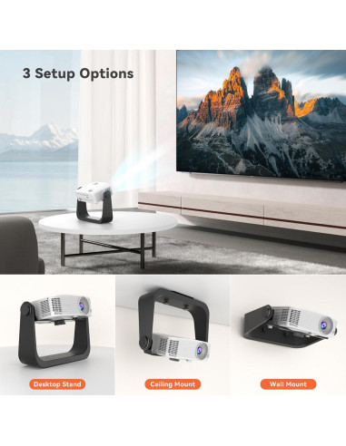 Soporte de Proyector KDD Ajustable 360 para Techo y Pared