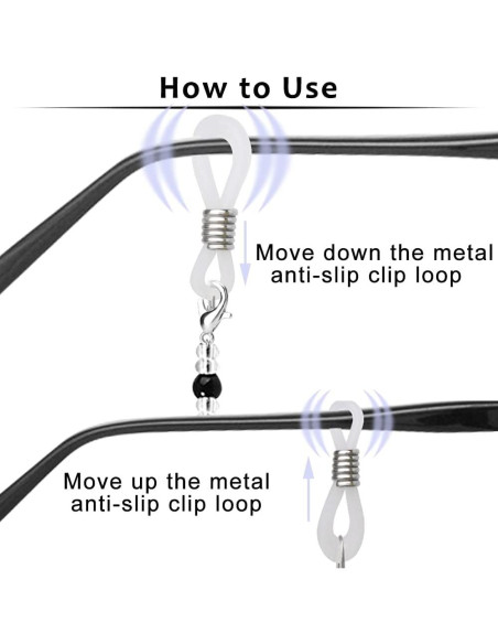 Cadenas para Gafas ONESING 4 Pcs Ajustables y Coloridas Cadenas para Gafas ONESING 4 Pcs Ajustables y Coloridas