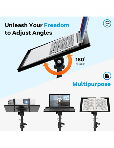 Soporte de Proyector CAHAYA Ajustable 71-137cm con Ruedas