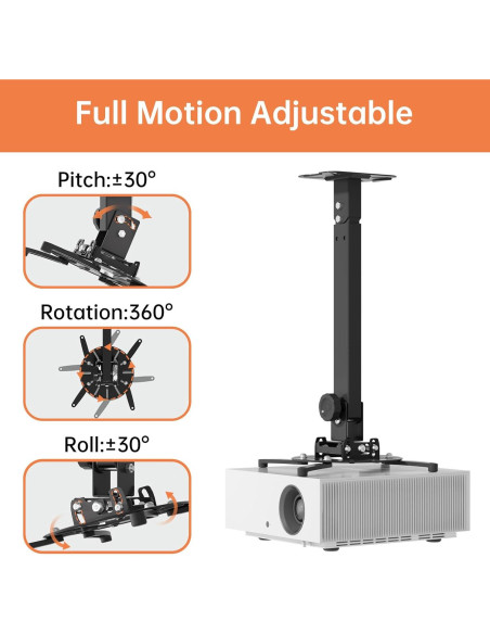 Soporte de Techo Universal para Proyector JOY worker 15 kg Soporte de Techo Universal para Proyector JOY worker 15 kg