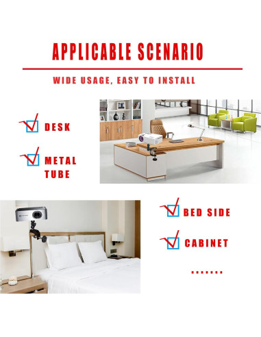 Soporte de Proyector 2-Be-Best con Abrazadera Articulada 14 cm