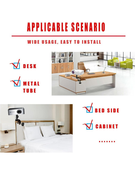 Soporte de Proyector Articulado 2-Be-Best 360 Ajustable Soporte de Proyector Articulado 2-Be-Best 360 Ajustable