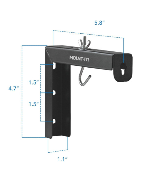 Soporte de Pared para Pantalla de Proyector Mount-It! Negro 30 Kg Soporte de Pared para Pantalla de Proyector Mount-It! Negro 30 Kg