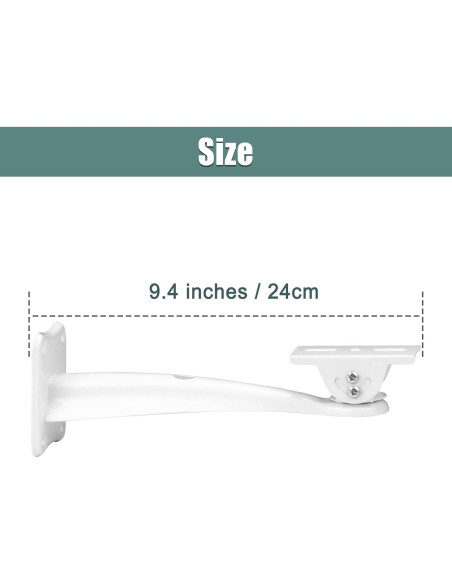 Soporte de Pared para Proyector 2-Be-Best Blanco 24 cm Soporte de Pared para Proyector 2-Be-Best Blanco 24 cm