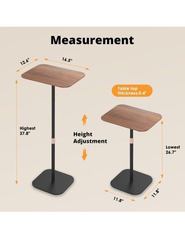 Soporte de Laptop Ajustable SupeDesk S03 - Metal y Madera
