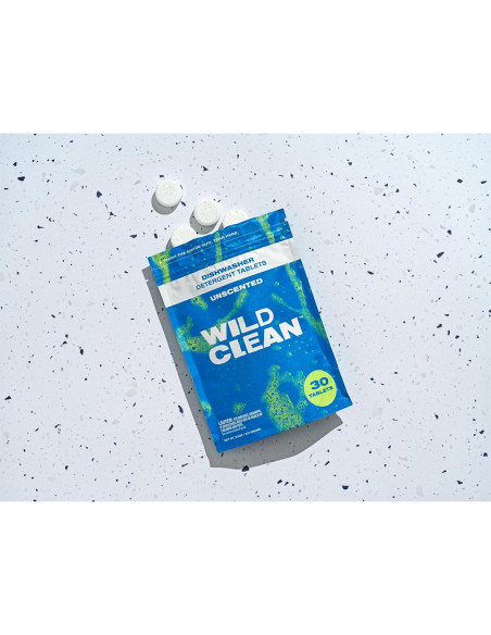 Tabletas de detergente para lavavajillas Wild Clean - Ecológicas, 30 unidades Tabletas de detergente para lavavajillas Wild Clean - Ecológicas, 30 unidades