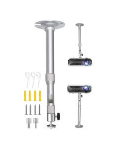 Soporte de Proyector 2-Be-Best Ajustable Techo/Pared Plata 31-45cm