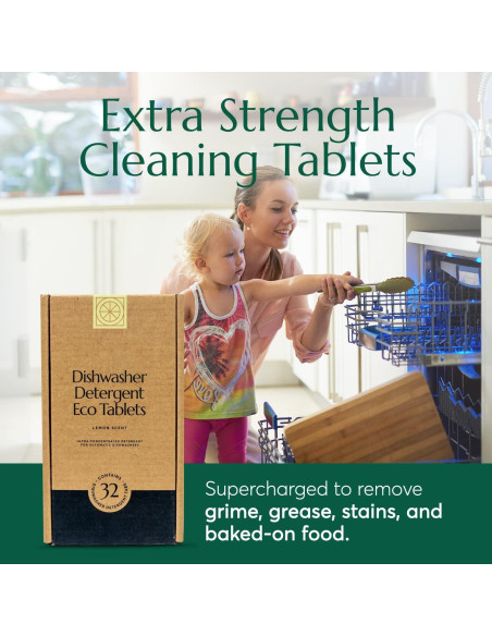 Cápsulas para Lavavajillas Cleanomic 32 Eco Tabs Limón Cápsulas para Lavavajillas Cleanomic 32 Eco Tabs Limón