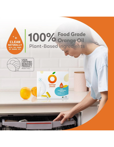 Tabletas Ecológicas para Lavavajillas YFY 56 Unidades 100% Naturales Tabletas Ecológicas para Lavavajillas YFY 56 Unidades 100% Naturales