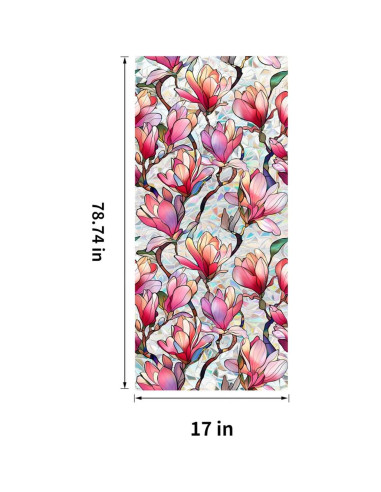 Película de Ventana Aomkmi Rosa 43.18x199.39 cm UV Privacidad