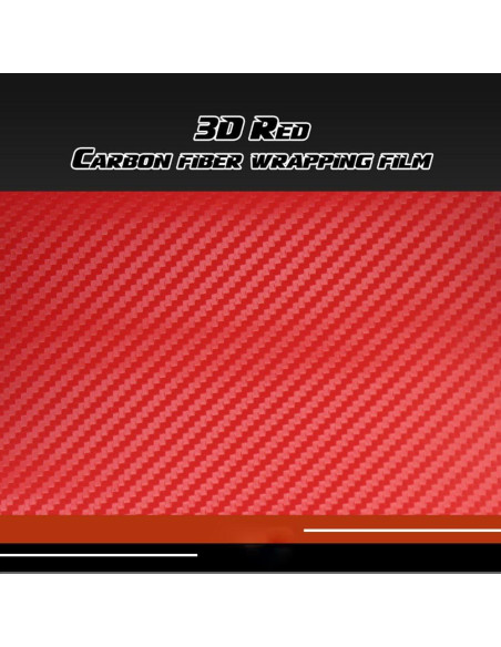 Hoja de Vinilo de Fibra de Carbono Rojo 1.22m x 0.30m Silence Shopping Hoja de Vinilo de Fibra de Carbono Rojo 1.22m x 0.30m Silence Shopping