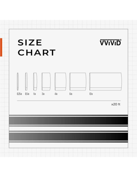Cinta de Envoltura de Vinilo Mate VViViD 5 cm x 6 m - Negro Mate Cinta de Envoltura de Vinilo Mate VViViD 5 cm x 6 m - Negro Mate
