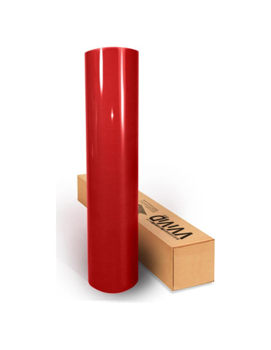 Vinilo Automotriz Rojo VViViD 1.5m x 0.3m 4.3mil con Air Release