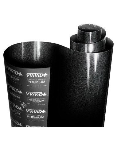 Vinilo Envoltura Ultra Gloss VViViD Negro 30.48cm x 152.4cm