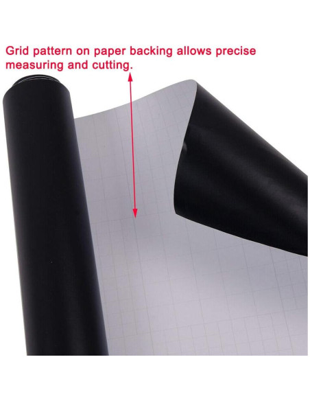 Envoltura de Vinilo Negra Mate LZLRUN 0.3 m x 1.5 m para Auto Envoltura de Vinilo Negra Mate LZLRUN 0.3 m x 1.5 m para Auto