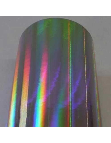 Vinilo Envoltura VViViD SuperCast 30.48x152.4cm Negro Holográfico