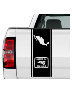 Calcomanía de Vinilo Hecho en México para Camioneta 63 x 28 cm