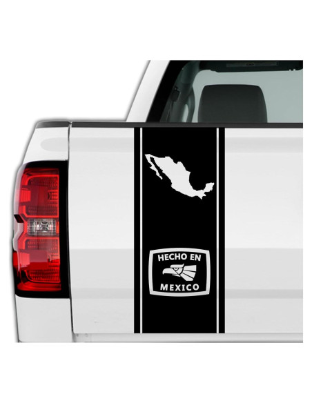 Calcomanía de Vinilo Hecho en México para Camioneta 63 x 28 cm Calcomanía de Vinilo Hecho en México para Camioneta 63 x 28 cm