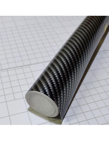 Película de Envoltura de Vinilo Carbono Negro 6D KOMAS 1.52m x 0.30m