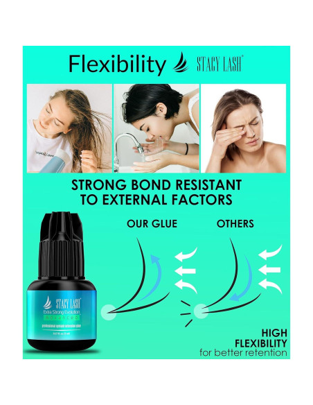 Pegamento para Extensiones de Pestañas Stacy Lash 5ml Extra Fuerte Pegamento para Extensiones de Pestañas Stacy Lash 5ml Extra Fuerte