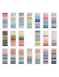 4000 Pestañas Adhesivas Morandi LEEGAWU Multicolor 11.14x2.77cm