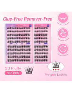 Pestañas Adhesivas Reutilizables FindLove 15x12 cm Naturales 2