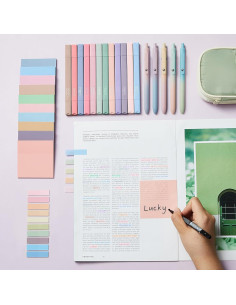 Kit de Anotación Jutom 38 Pcs con Marcadores y Notas Adhesivas 2