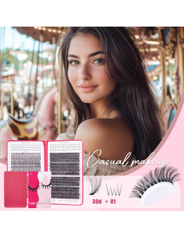 Kit de Extensión de Pestañas CCODDY Fluffy 30D-60D 712 Pcs