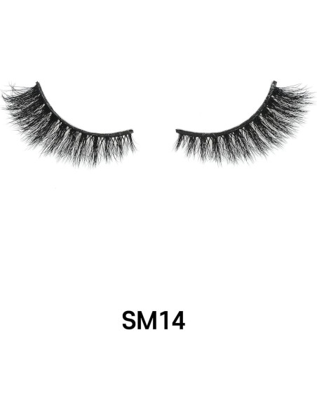 Pestañas Falsas Laflare 3D Silk Mink Ojos de Gato SM14 Pestañas Falsas Laflare 3D Silk Mink Ojos de Gato SM14