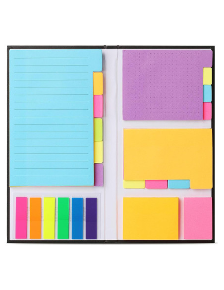 Juego de Notas Adhesivas Mr. Pen 410 Piezas Neón para Planificador Juego de Notas Adhesivas Mr. Pen 410 Piezas Neón para Planificador