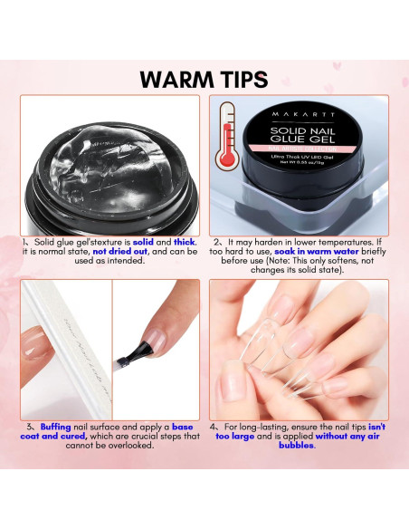 Gel de Pegamento para Uñas Sólido Makartt 15ml UV Gel de Pegamento para Uñas Sólido Makartt 15ml UV