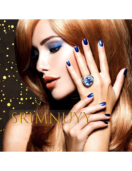 Uñas Postizas Cortas Cuadradas SRIMNUYY 24 Pcs Diseño Floral Uñas Postizas Cortas Cuadradas SRIMNUYY 24 Pcs Diseño Floral