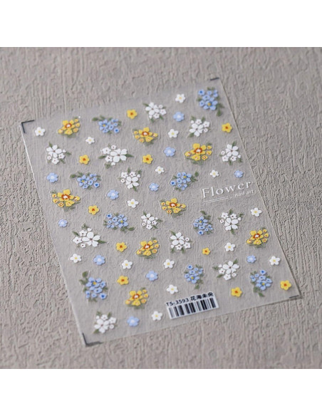 Pegatinas de Uñas Dedyel Flores de Primavera 2 Piezas Pegatinas de Uñas Dedyel Flores de Primavera 2 Piezas