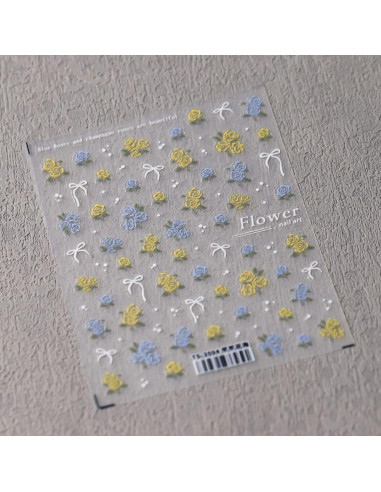 Pegatinas de Uñas Dedyel Flores de Primavera 2 Piezas