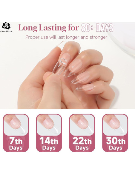 Pegamento Sólido para Uñas UNA GELLA 15g - Adhesivo Fuerte UV Pegamento Sólido para Uñas UNA GELLA 15g - Adhesivo Fuerte UV