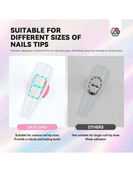 Soporte de Uñas Saviland Magnético 3 Pcs Rosa para Uñas Postizas Soporte de Uñas Saviland Magnético 3 Pcs Rosa para Uñas Postizas