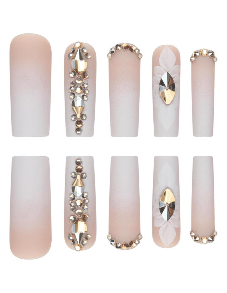 Kits de Uñas Falsas Acrílicas POKENGDA - Largas y Brillantes Kits de Uñas Falsas Acrílicas POKENGDA - Largas y Brillantes