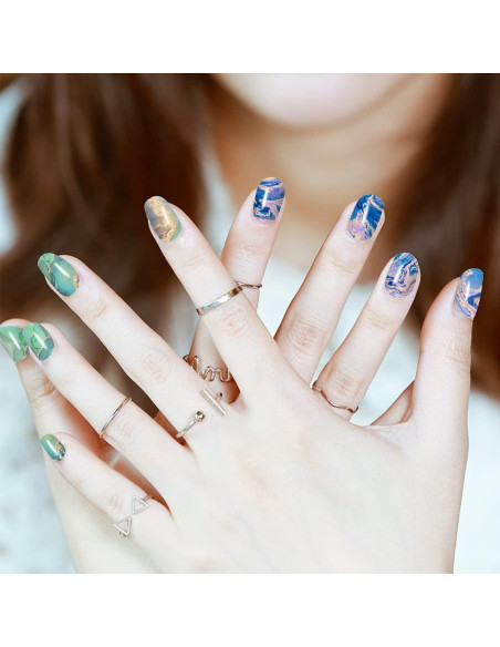Tiras de Esmalte de Uñas JERCLITY 336 Piezas Autoadhesivas Tiras de Esmalte de Uñas JERCLITY 336 Piezas Autoadhesivas