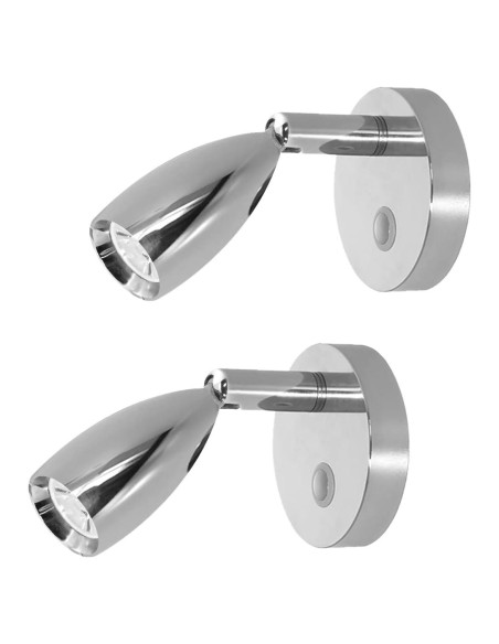 Luz de Lectura LED THALASSA 12V Regulable - 2 Unidades Luz de Lectura LED THALASSA 12V Regulable - 2 Unidades